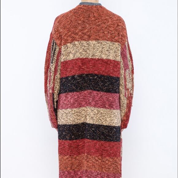 Free People On My Mind Long Line Open Front Cardigan- Size S - Picture 10 of 11